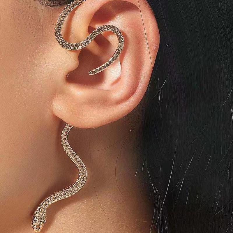1PC 금속 뱀 클립 피어싱없이 귀걸이에 펑크 피어싱 클립 귀걸이 여성을위한 귀걸이 Boho Brincos Party Jewelry